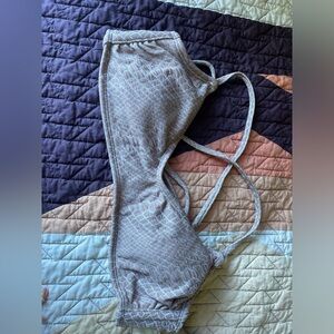 Snake print bikini top